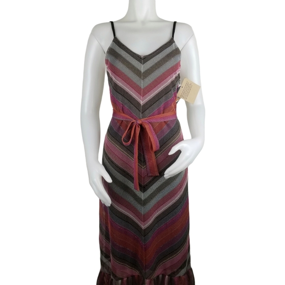 Rachel Rachel Roy Finn Metallic Striped Dress NWT - Picture 4 of 13